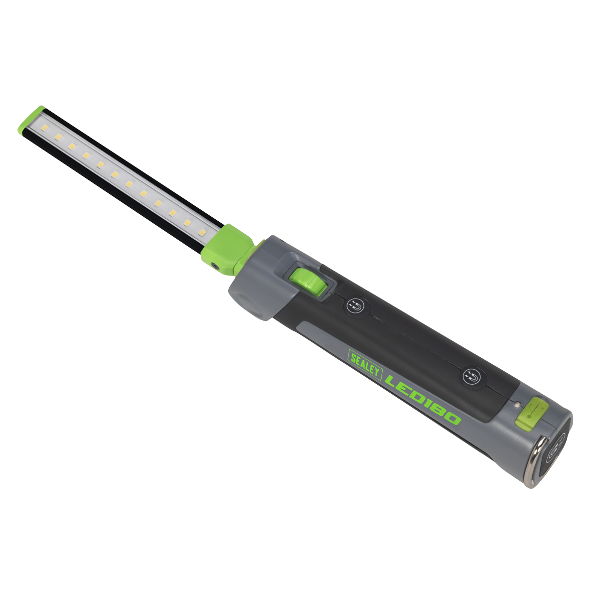 Rechargeable Slim Folding Inspection Light 4W & 1W SMD LED Lithium-ion - LED180 - Farming Parts