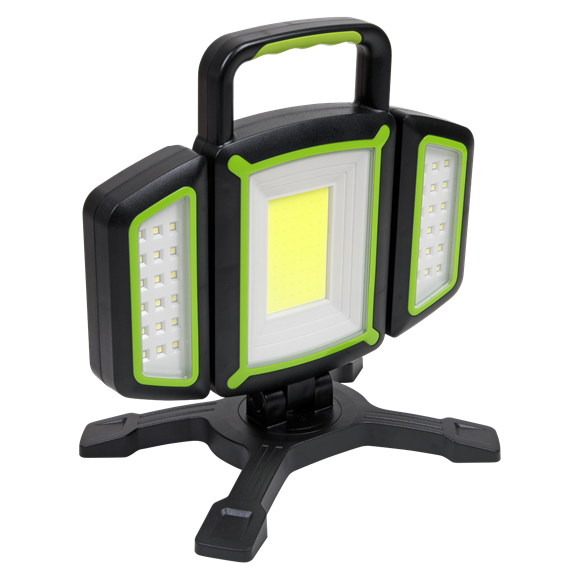 Sealey | Rechargeable Flexible Floodlight 18W COB & 9W SMD LED - LED18WFL