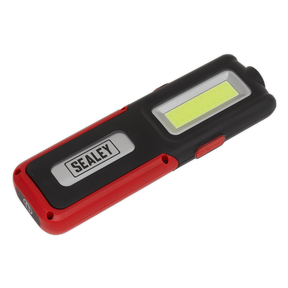 Rechargeable Inspection Light 5W COB & 3W SMD LED with Power Bank - Red - LED318R - Farming Parts