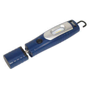 Rechargeable 360° Inspection Light 7 SMD & 3W SMD LED Blue Lithium-ion - LED3602B - Farming Parts