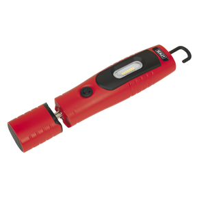 Rechargeable 360° Inspection Light 7 SMD & 3W SMD LED Red Lithium-ion - LED3602R - Farming Parts