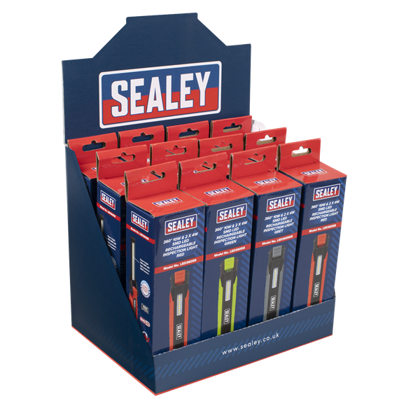 Sealey | Rechargeable 360° Inspection Light 10W Display Box of 12 - LED3605DB