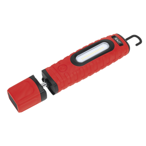 Rechargeable 360° Inspection Light 16 SMD LED & 3W LED Red 2 x Lithium-ion - LED360PLUSR - Farming Parts