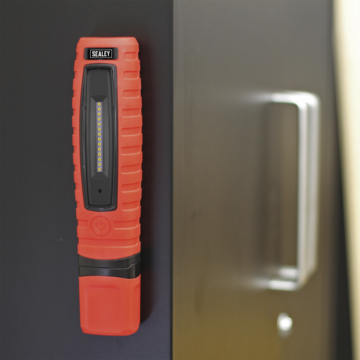 Rechargeable 360° Inspection Light 14 SMD LED & 3W SMD LED Red Lithium-ion - LED360R - Farming Parts