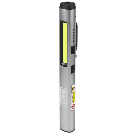 Penlight Torch with UV 5W COB & 3W SMD LED with Laser Pointer Rechargeable - LED450UV - Farming Parts