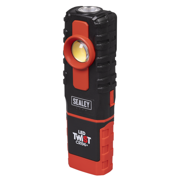 LED Twist Rechargeable Inspection Light 6W COB LED & 1W SMD LED Colour Match CRI 96+ - SE-LED601CM
