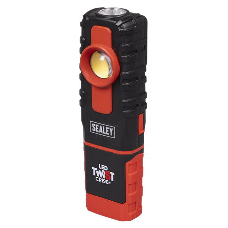 LED Twist Rechargeable Inspection Light 6W COB LED & 1W SMD LED Colour Match CRI 96+ - SE-LED601CM