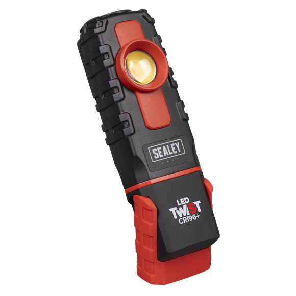 LED Twist Rechargeable Inspection Light 6W COB LED & 1W SMD LED Colour Match CRI 96+ - SE-LED601CM