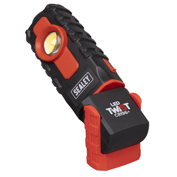 LED Twist Rechargeable Inspection Light 6W COB LED & 1W SMD LED Colour Match CRI 96+ - SE-LED601CM
