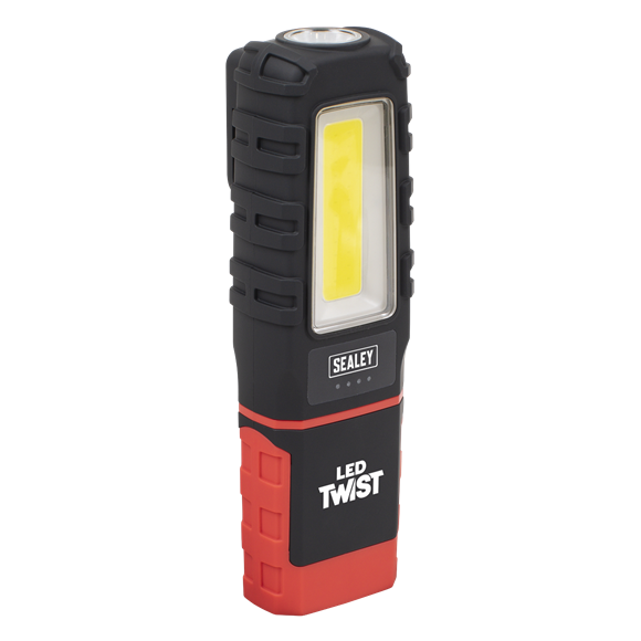 Sealey | LED Twist Rechargeable Inspection Light 5W COB & 1W SMD - LED601