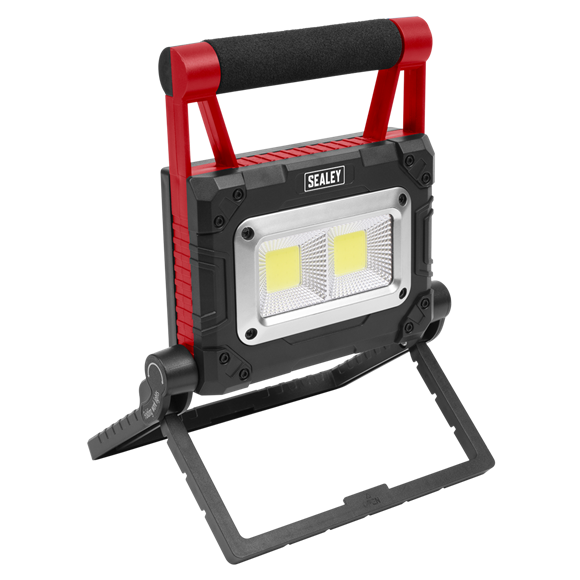 Sealey | Rechargeable Solar Powered Portable Floodlight 15W COB LED - LEDFL15WS