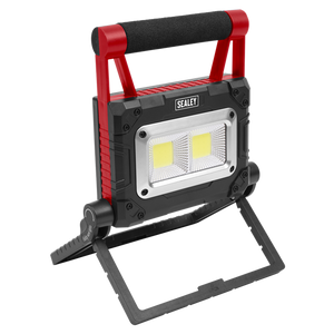 Sealey | Rechargeable Solar Powered Portable Floodlight 15W COB LED - LEDFL15WS