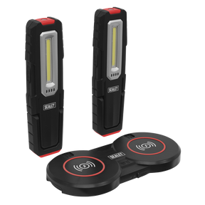 Inspection Light 5W & 1W COB LED (x2) & Double Wireless Charging Base - LEDWCBCOMBO5 - Farming Parts