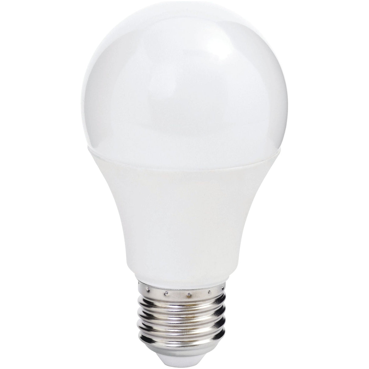 A close-up of the Sparex Domestic Bulb (LED), 230V, 10W, with an E27 screw base and a color temperature of 2700K, featuring Sparex Part No.S.118489.