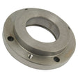 A Sparex Layshaft Bearing Housing (Part No. S.42139) is a metal flange featuring a central hole and several smaller holes for screws or bolts, making it ideal for Layshaft Bearing applications on Massey Ferguson or Landini tractors.