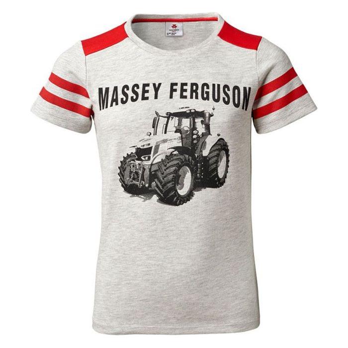 *SPECIAL PRICE* - Massey Ferguson Kids Light Grey Tractor Print T-Shirt | X993322010
