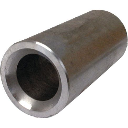 The Loader Tine Bush - Ø50 x 110mm (Conus 2) by Sparex, often identified by Conus 2 specifications, is a metal cylindrical sleeve with a hollow center, viewed from an angle. Note: This part is known as Sparex Part No.S.1841.