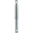 The lower link pin - Dual category 22 - 28 - 22mm Cat.1/2 (Sparex Part No.S.11874) by Sparex is a metal rod featuring two holes—one on each end—and a thicker central section.