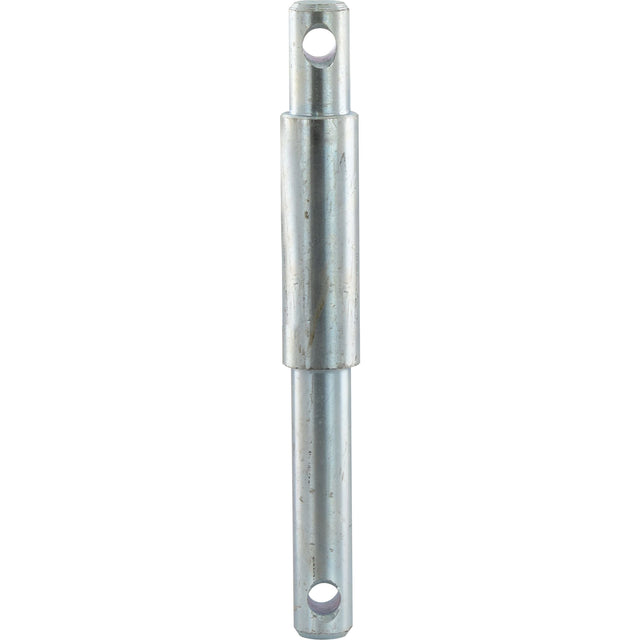 The lower link pin - Dual category 22 - 28 - 22mm Cat.1/2 (Sparex Part No.S.11874) by Sparex is a metal rod featuring two holes—one on each end—and a thicker central section.