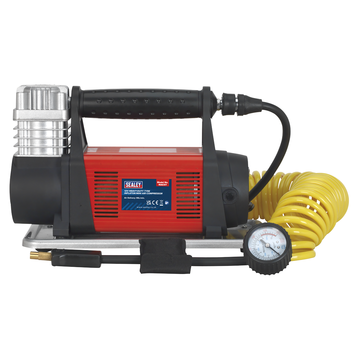 Tyre Inflator/Mini Air Compressor 12V Heavy-Duty - MAC07 - Farming Parts