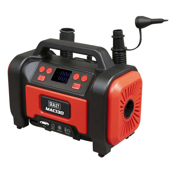 Tyre Inflator & High-Volume Air Pump 12V/230V AC - SE-MAC13D