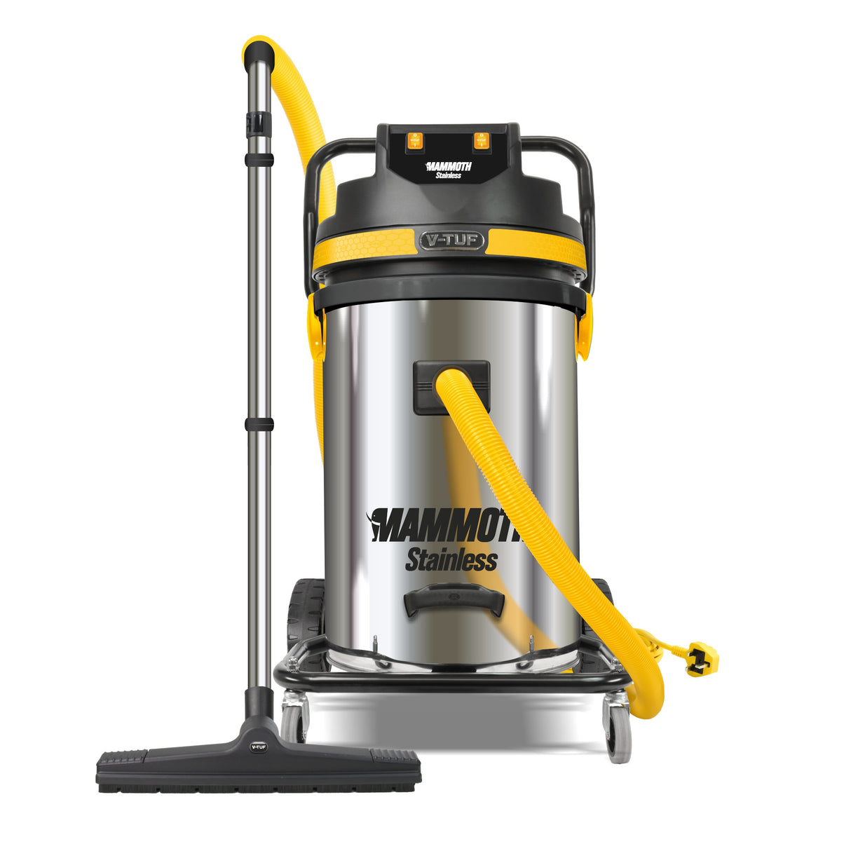 V-TUF MAMMOTH STAINLESS 3.5kW 240v 80L Wet & Dry Twin Motor Industrial Vacuum Cleaner