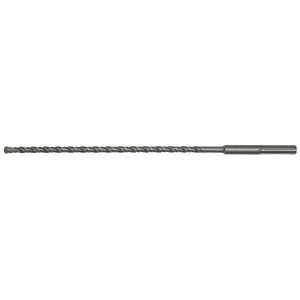 The Sealey SDS MAX Drill Bit Ø13 x 540mm - MAX13X540 is a long, thin drill bit featuring a spiral design and made from superior quality, fully hardened metal, ideal for making holes in hard materials.