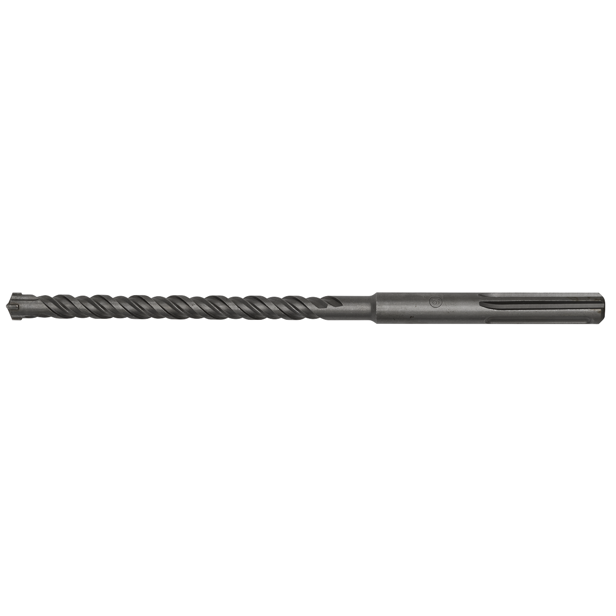 Introducing the Sealey SDS MAX Drill Bit Ø16 x 340mm - MAX16X340, a top-quality drill bit featuring an extended metal spiral fluted body and a straight shank.