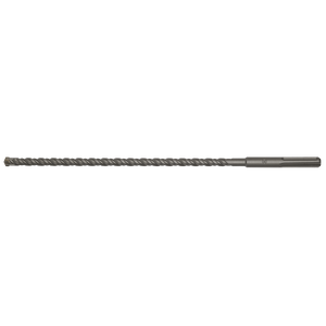 The Sealey SDS MAX Drill Bit Ø16 x 540mm - MAX16X540 features a fully hardened shaft with a spiraled, ground design and a pointed tip, making it ideal for heavy-duty drilling tasks.