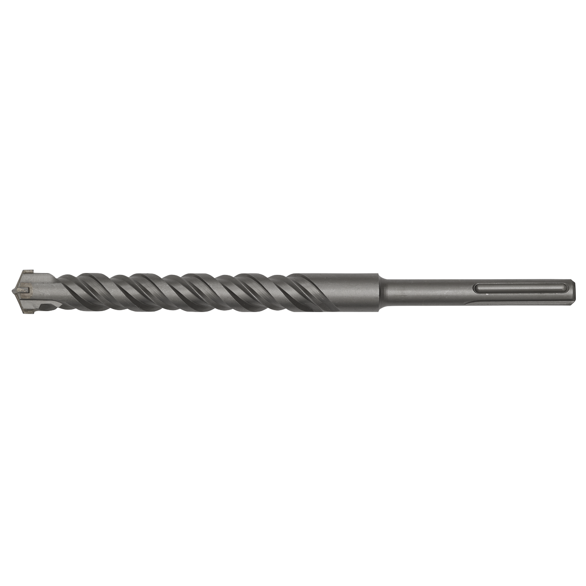 A superior quality Sealey SDS MAX Drill Bit Ø30 x 370mm - MAX30X370, made of fully hardened metal, is designed for drilling into tough materials like concrete and stone.