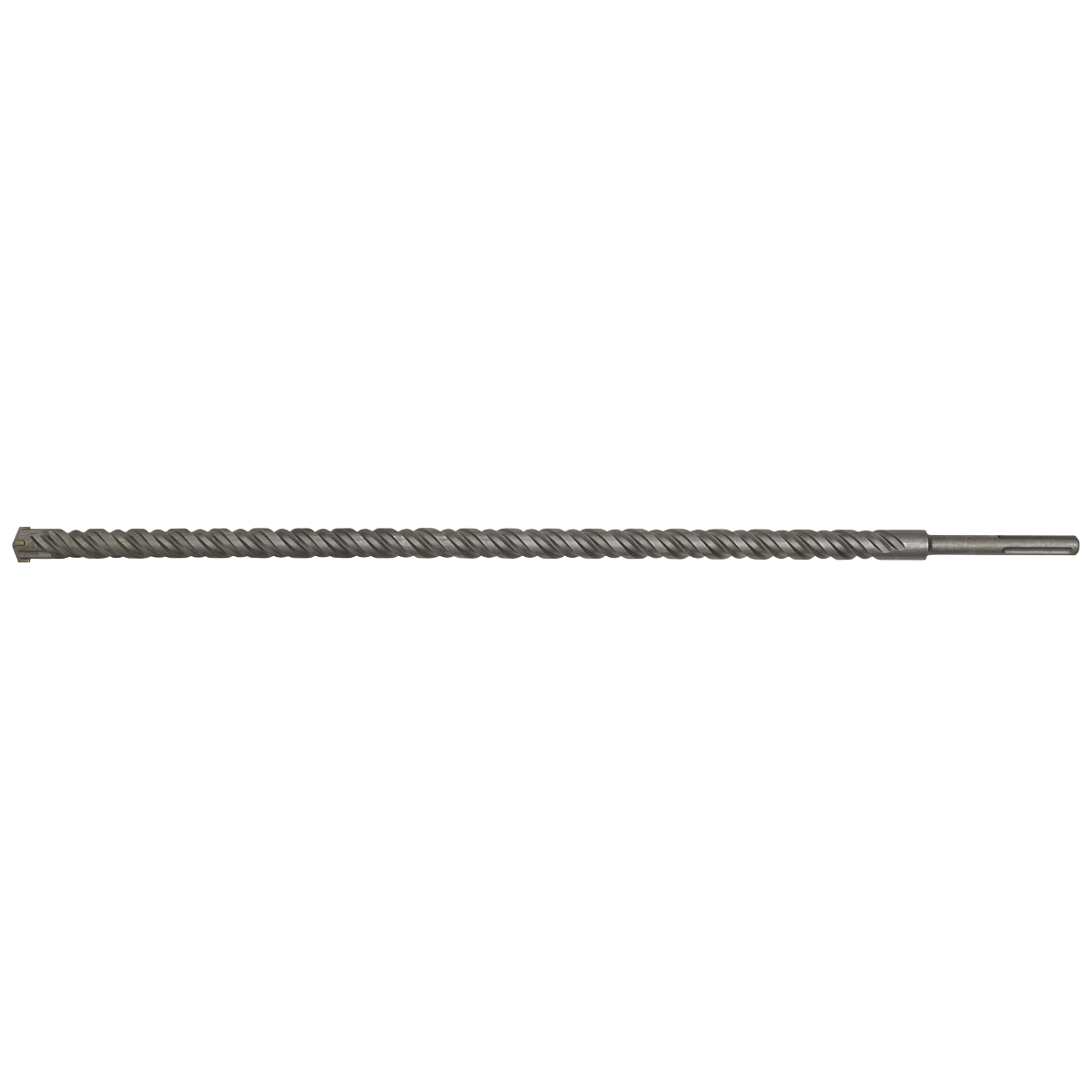 The Sealey SDS MAX Drill Bit, model MAX32X920, boasts a superior quality Ø32 x 920mm twisted metal design with a cylindrical shank, fully hardened for heavy-duty drilling tasks.