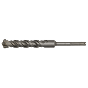 Image of the Sealey SDS MAX Drill Bit Ø40 x 370mm - MAX40X370, featuring a fully hardened metal construction with a spiral design and a pointed end.