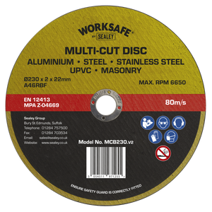 Multi-Cut Disc Ø230 x 2 x Ø22mm - MCB230 - Farming Parts