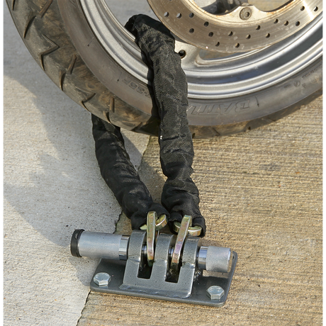 Motorcycle Locking Ground Anchor - 4 Security Bolts - MCGA02 - Farming Parts