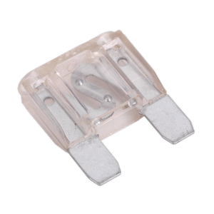 Sealey's Automotive MAXI Blade Fuse 80A (Pack of 10, MF8010) features metal prongs and a transparent plastic housing.