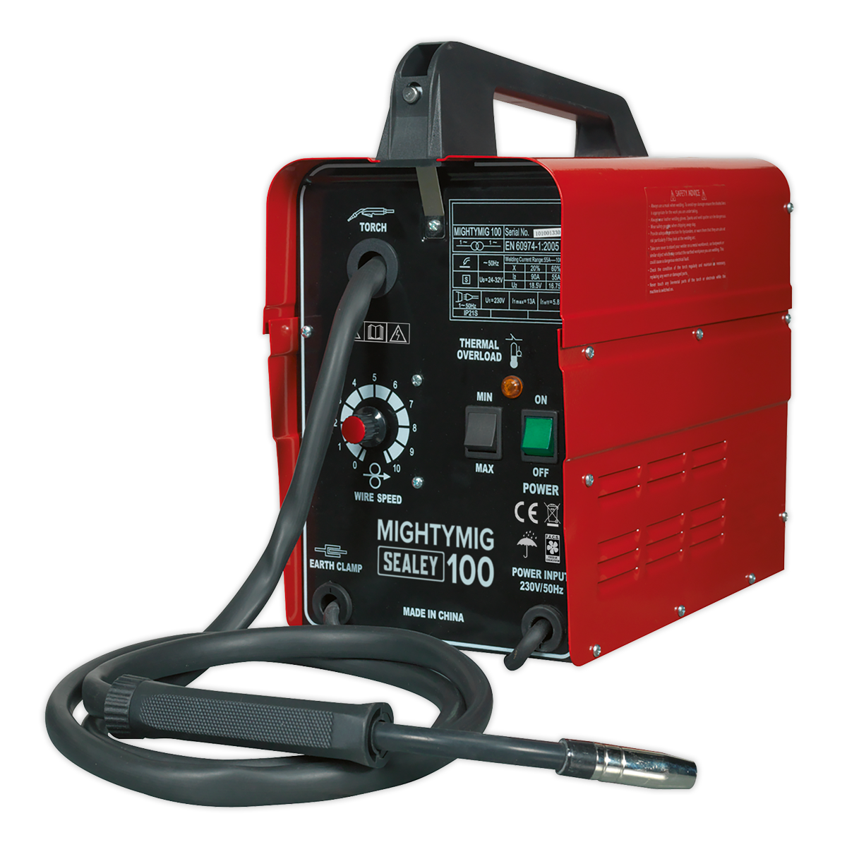 No-Gas MIG Welder 100A 230V - MIGHTYMIG100 - Farming Parts