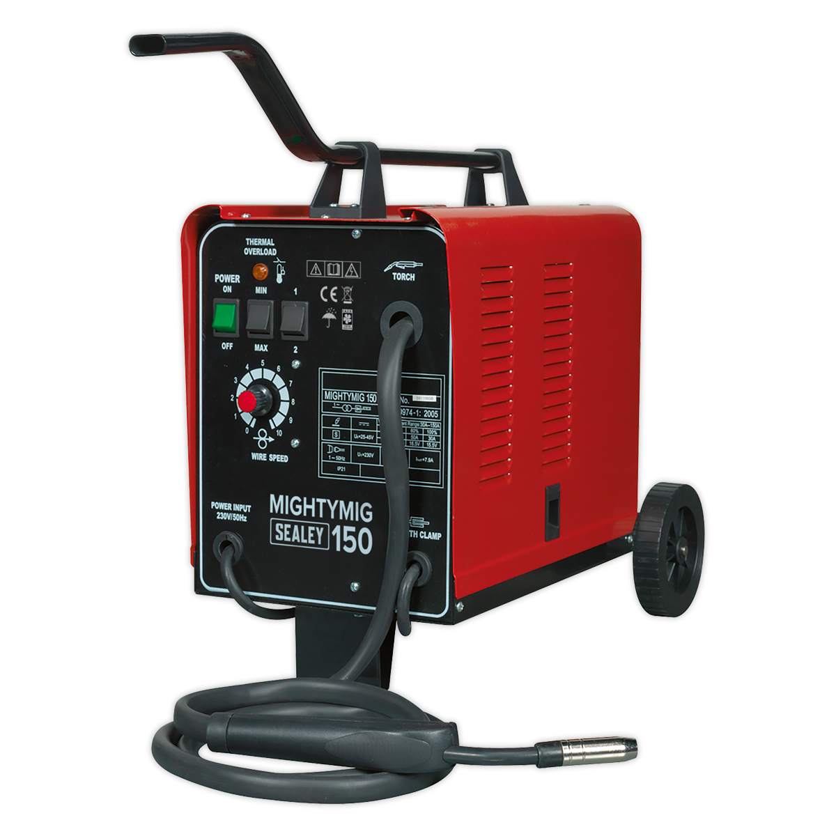 Professional Gas/No-Gas MIG Welder 150A 230V - MIGHTYMIG150 - Farming Parts