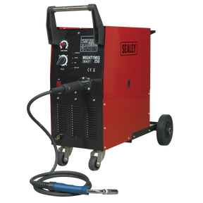 Professional Gas/No-Gas MIG Welder 250A with Euro Torch - MIGHTYMIG250 - Farming Parts