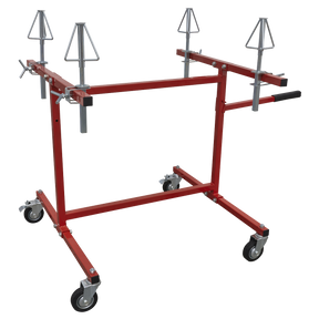 Alloy Wheel Repair/Painting Stand - 4-Wheel Capacity - MK74 - Farming Parts