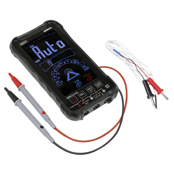 Sealey Touchscreen Rechargeable Auto Ranging Digital Smart MM03