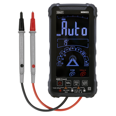 Touchscreen Rechargeable Auto-Ranging Digital Smart Multimeter 10-Function - SE-MM03