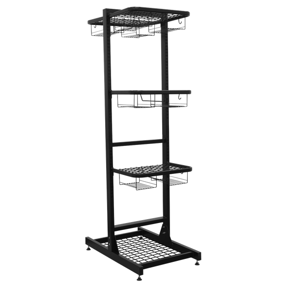 Freestanding Motorcycle Helmet & Gear Storage - SE-MS081FS2
