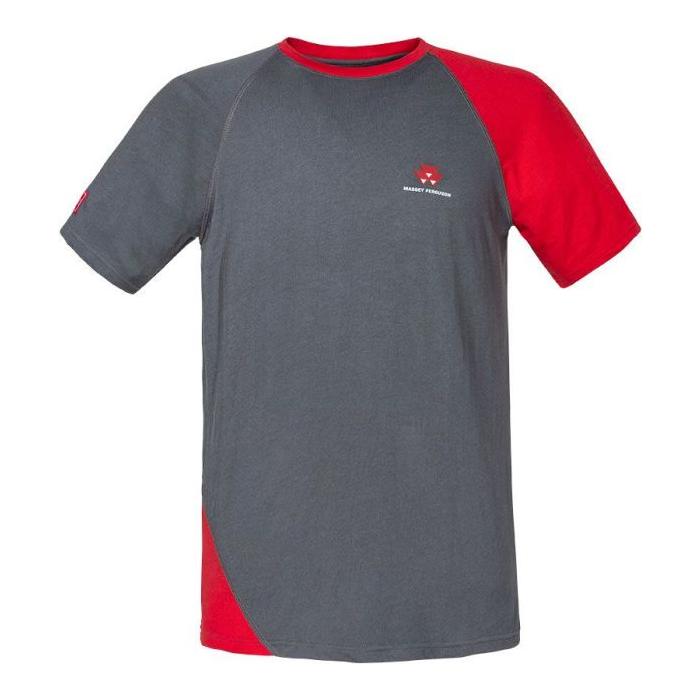 Massey Ferguson Men’s Grey T-Shirt Breathable Outdoor Wear | X993322101