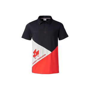 Massey Ferguson Men’s Sporty Polo Red Black Grey Design | X993322005