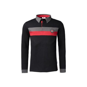 *SPECIAL PRICE* - Massey Ferguson - Mens Black Long-Sleeved Polo Shirt - X993312010