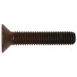 The Sparex Metric Countersunk Hexagon Socket Screw, M8x40mm (DIN 7991), Part No. S.11803, features a sleek design with a flat head and threaded shaft, displayed against a white background. This screw's self-colour finish enhances its durability.