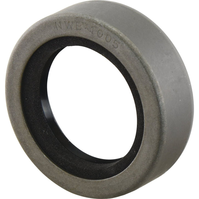 A close-up view of a gray cylindrical bearing with a black inner lining, marked "NWB 1005" on its outer surface, resembling the Sparex Metric Rotary Shaft Seal (35 x 52 x 16mm), part number S.42226.