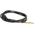 Mirror Electrical Control Cable - S.118936 by Sparex, featuring a coiled black design with a multi-pin connector on one end and exposed colored wires on the other end.