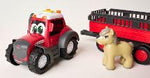 ABC Tractor Toy with Freewheel Function & Trailer | X993172501000