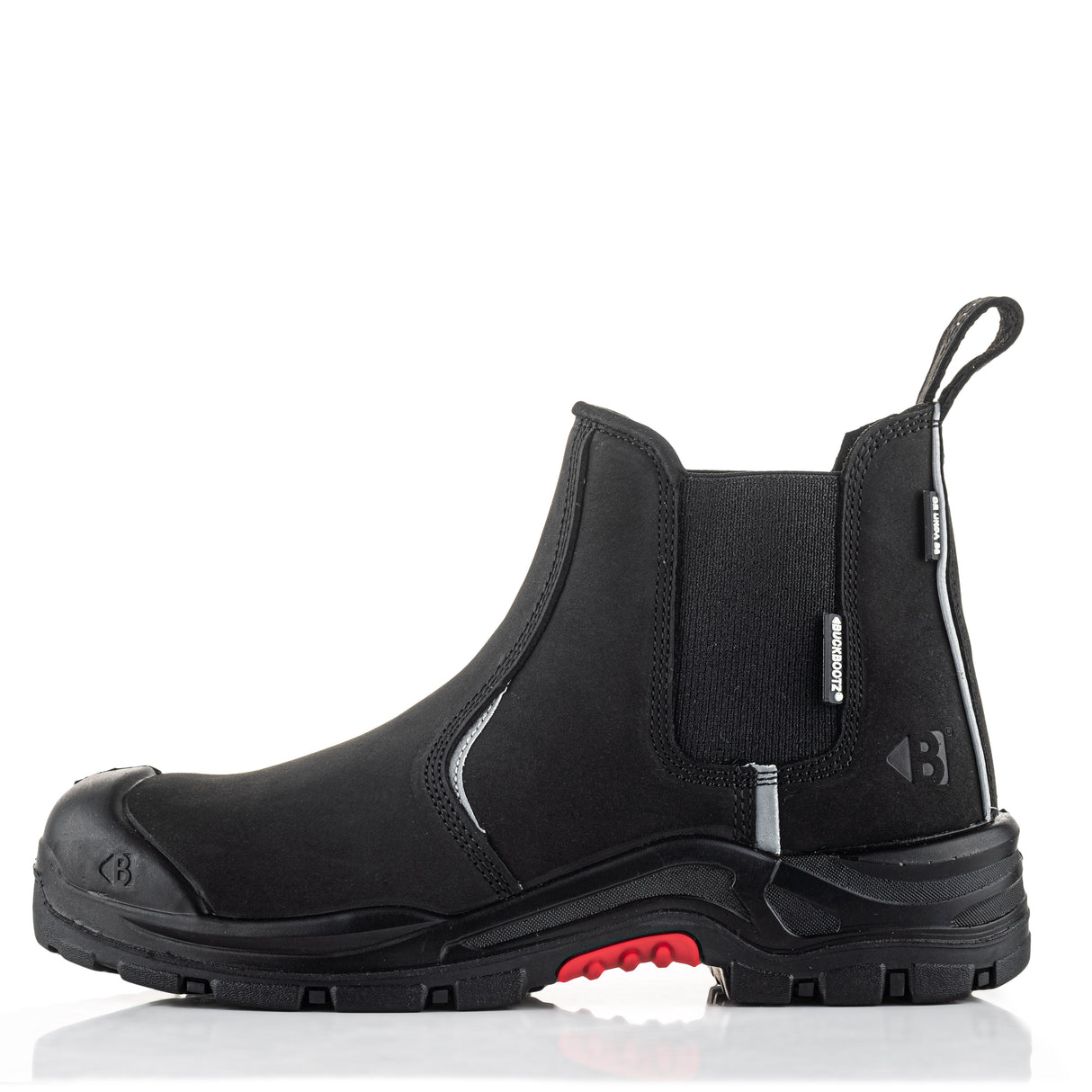 Buckler Nubuckz Safety Dealer Boot – Black Nubuck Composite Toe Work Boots | NKZ101BK